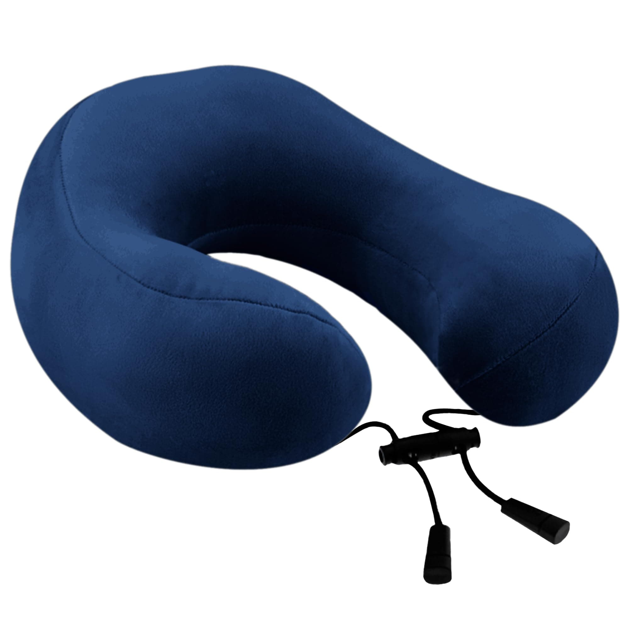 Billebon Premium Neck Pillow for Travelling Airplane Travel Pillow Comfortable Head Rest Neck Holder Pillow (Navy Blue Tri-Raised)