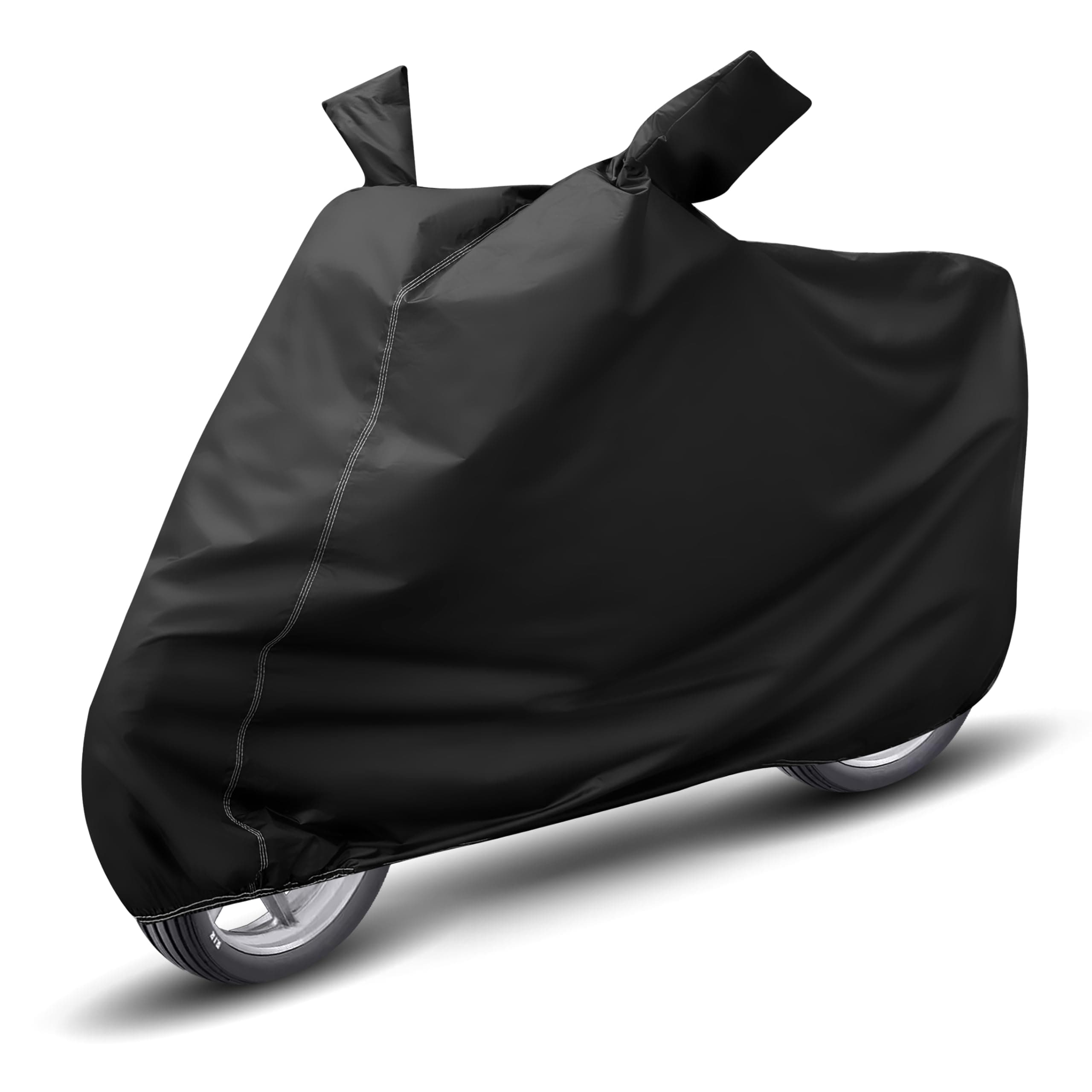 Auto Hub 100% Waterproof Bike Cover, Dustproof, UV Protection Bike Cover for All Two Wheeler Bike Upto Pulsar 180cc Size - Black