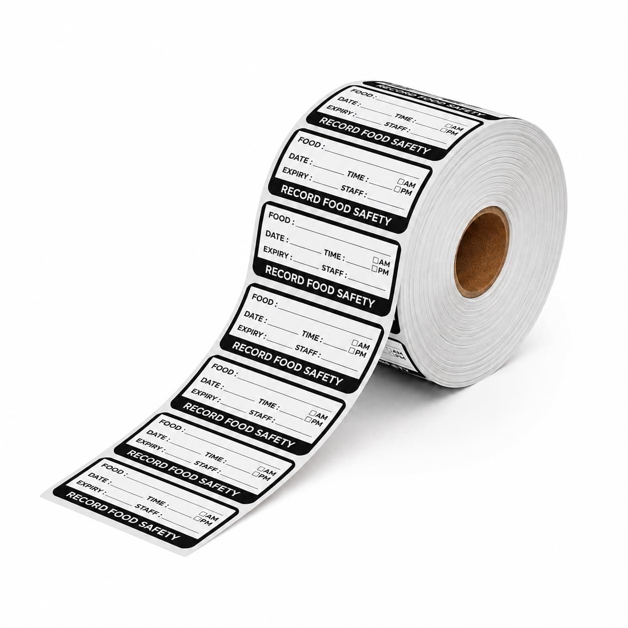 Arrowpack® Self-Adhesive Label Sticker | Roll of 500 White Date Labels for Food Containers, Kitchen Storage & Meal Prep | Easy Peel, Strong Adhesive | 2.5 x 5 cm (Pack of 25)