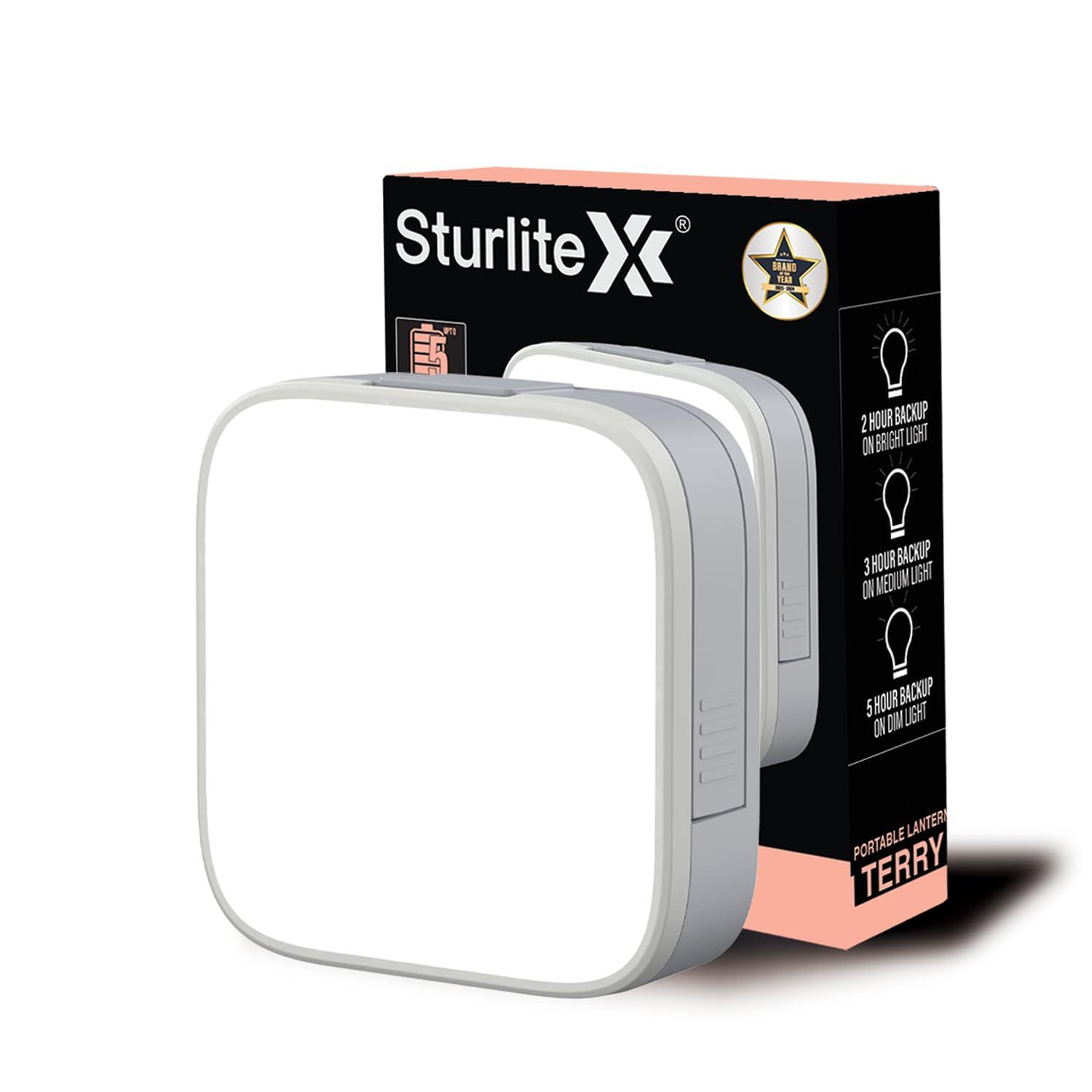Sturlite Terry 45W LED Portable Lantern| 1200mAh Rechargeable Li-ion Battery| Upto 5Hrs Long Battery Back Up| 3 Brightness Modes with Type-C Charging Cable LED Lamp