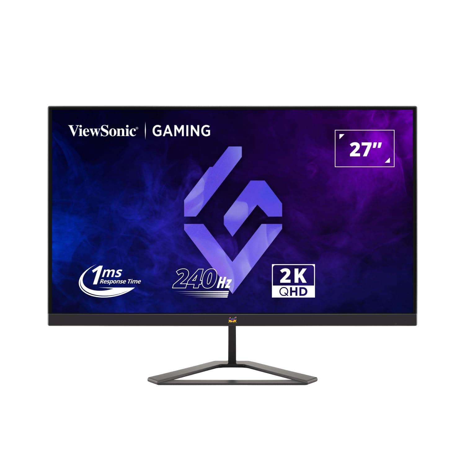 ViewSonic VX2758A-2K-PRO-3 (68.58 Cm) 27Inch 240Hz IPS QHD 2K Gaming Monitor| 1ms| HDR10| FreeSync | 137% sRGB | Tilt | Eye Care | 2 x HDMI | Display Port.