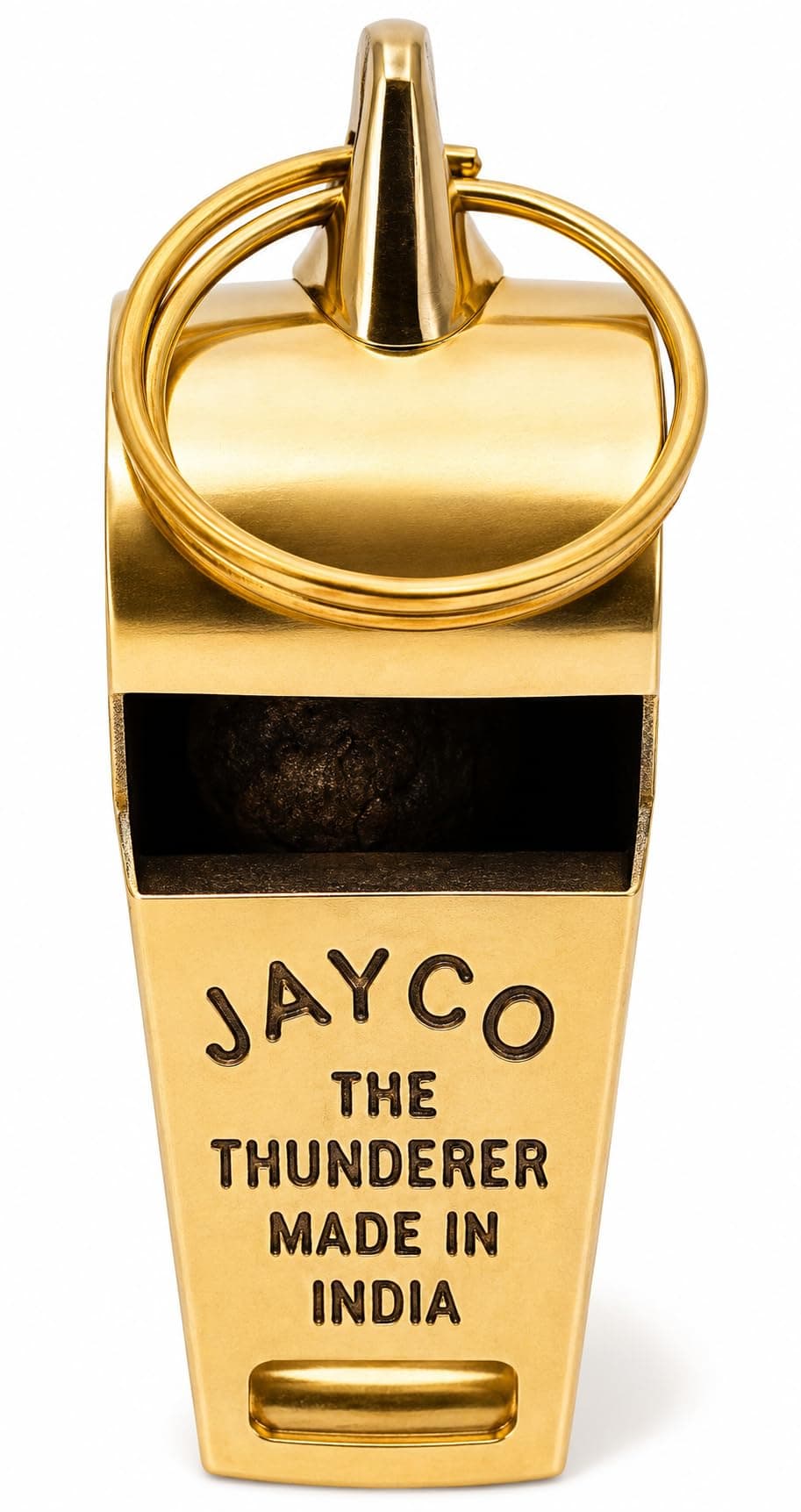 Brass Professional Whistle, Loud Crisp Sound, Golden, for Coaches, Police and Hikers