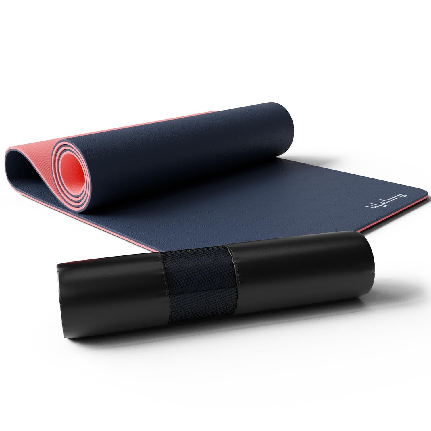 Lifelong Dual Color TPE Material for Women & Men - 6mm Anti-Slip Yoga Mat for Gym Workout Exercise Mat for Home Gym - Yoga Mat for Gym Workout & Yoga Exercise (LLYM114).