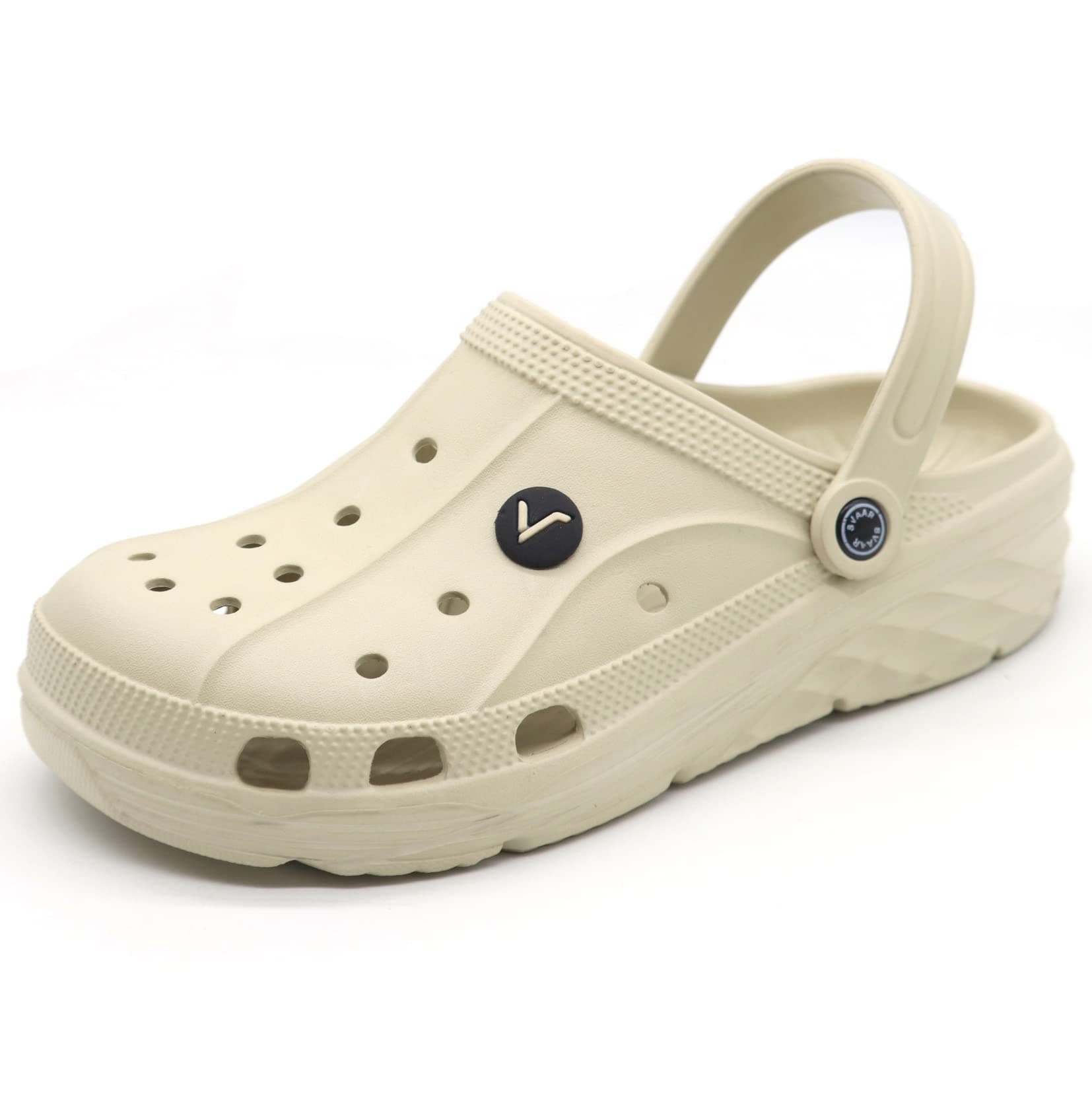 SVAAR Men's Beige Clogs - 11 UK
