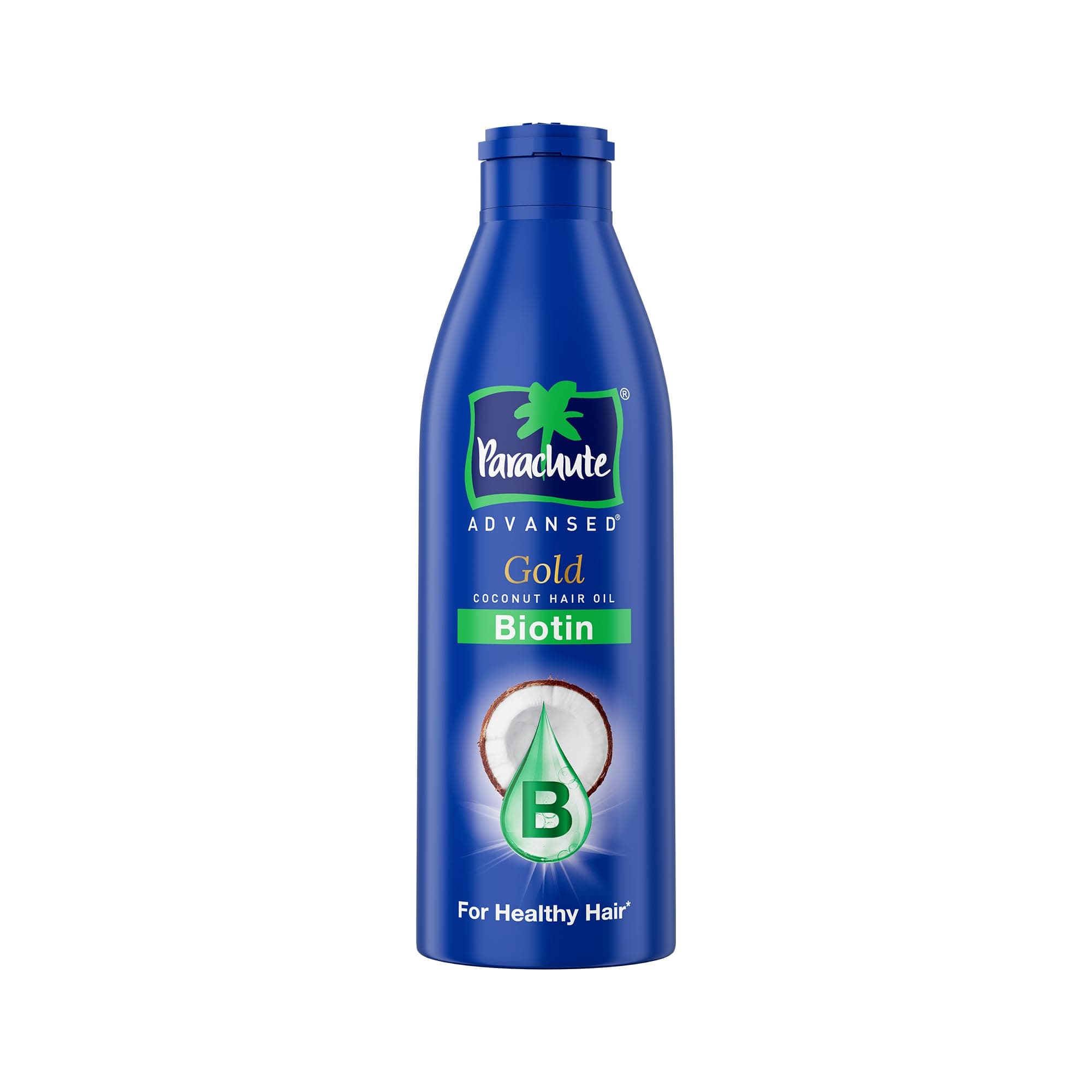 Parachute Advansed Gold Biotin & Coconut Hair Oil | Deep Nourishment for Fuller Hair| No Paraben or Silicone | 300ml