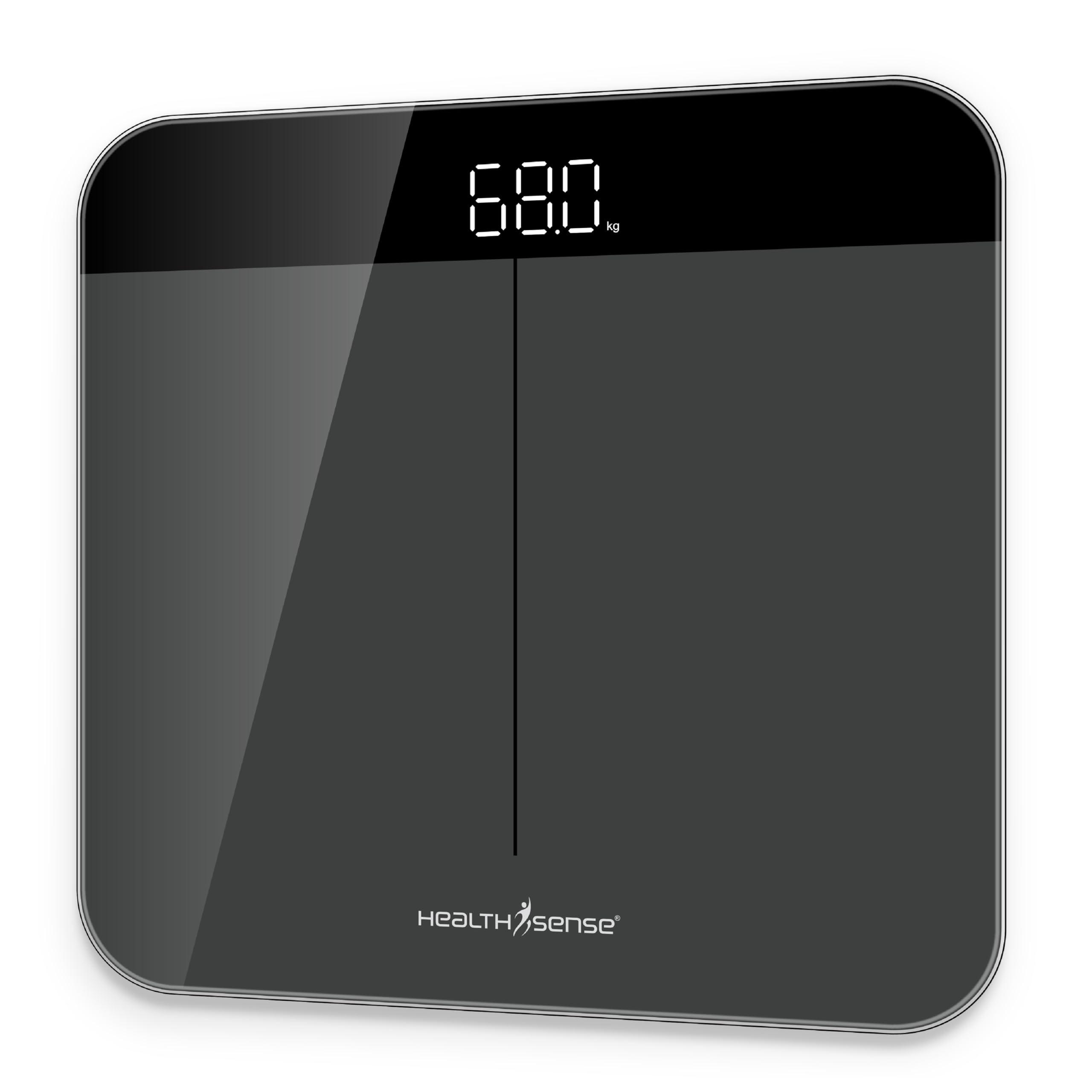 HealthSense Weight Machine for Body Weight, Digital Weighing Scale with Step-On Technology, Error Indicator, 1 Year Warranty & Batteries Included - Dura-Glass PS 120
