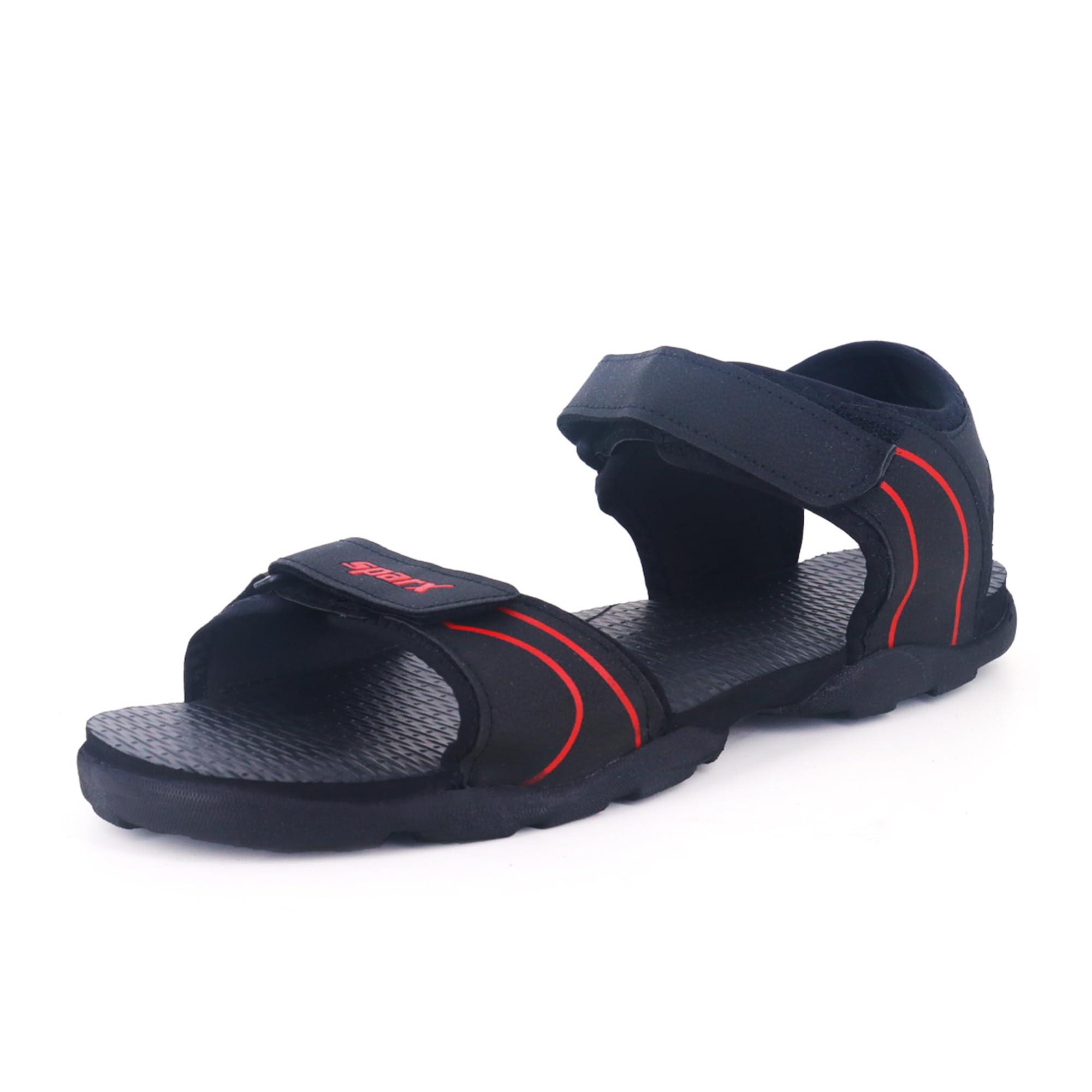 Sparx Men's SS0703G Black Red Sandal 8 (SS0703GBKRD0008)