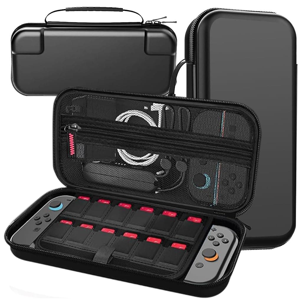 ZORBES Compatible with Switch 2 Case, EVA Hard Shell, 12 Cartridge Slots