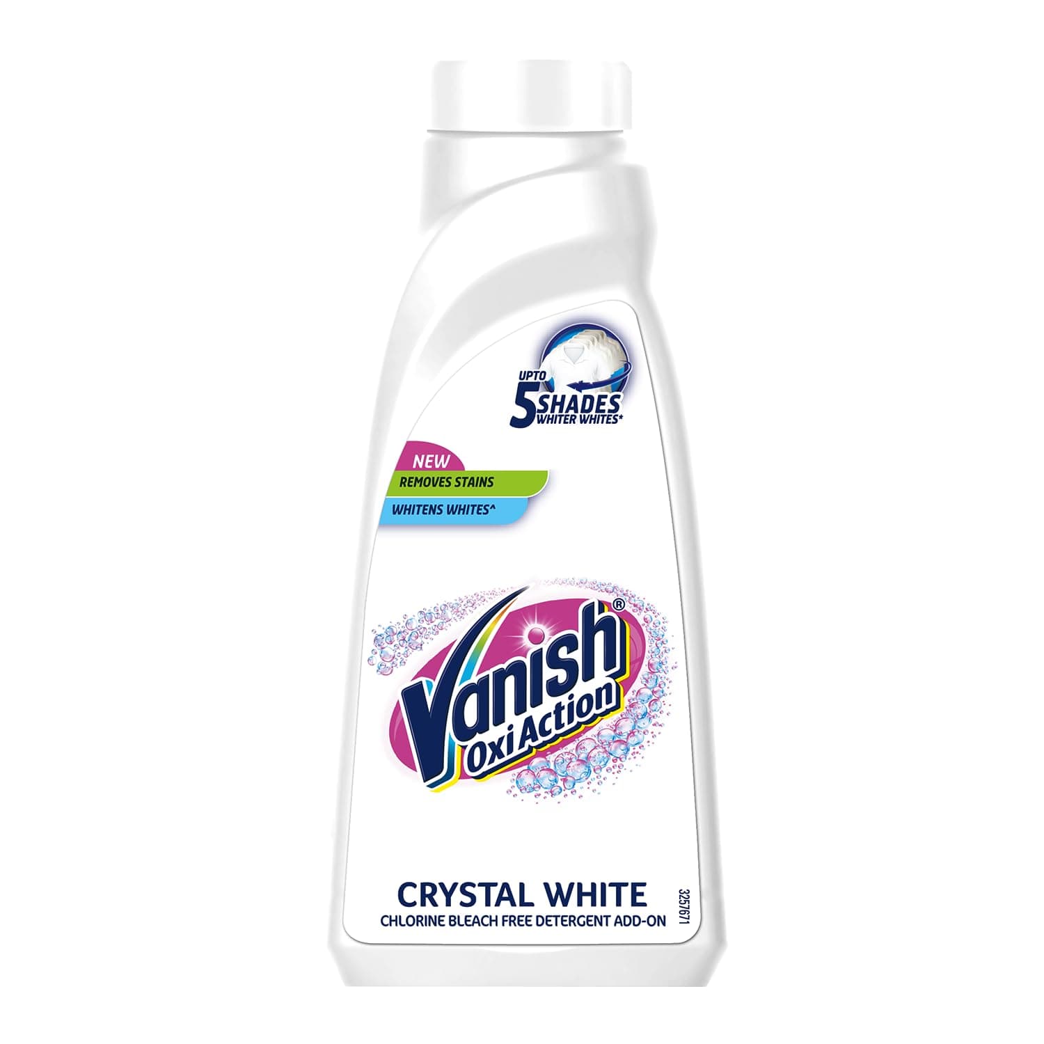 Vanish Crystal White 800 Ml,Fabric Whitener|Detergent Add-On Liquid|Instant Stain Remover|Chlorine Bleach Free|With All Washing Detergent Powders And Liquids|World'S #1 Stain Remover Brand