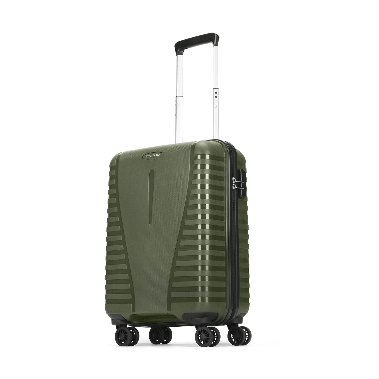Aristocrat Airpro 8-Wheel Cabin Size Hard Case Trolley Bag, Ivy Green