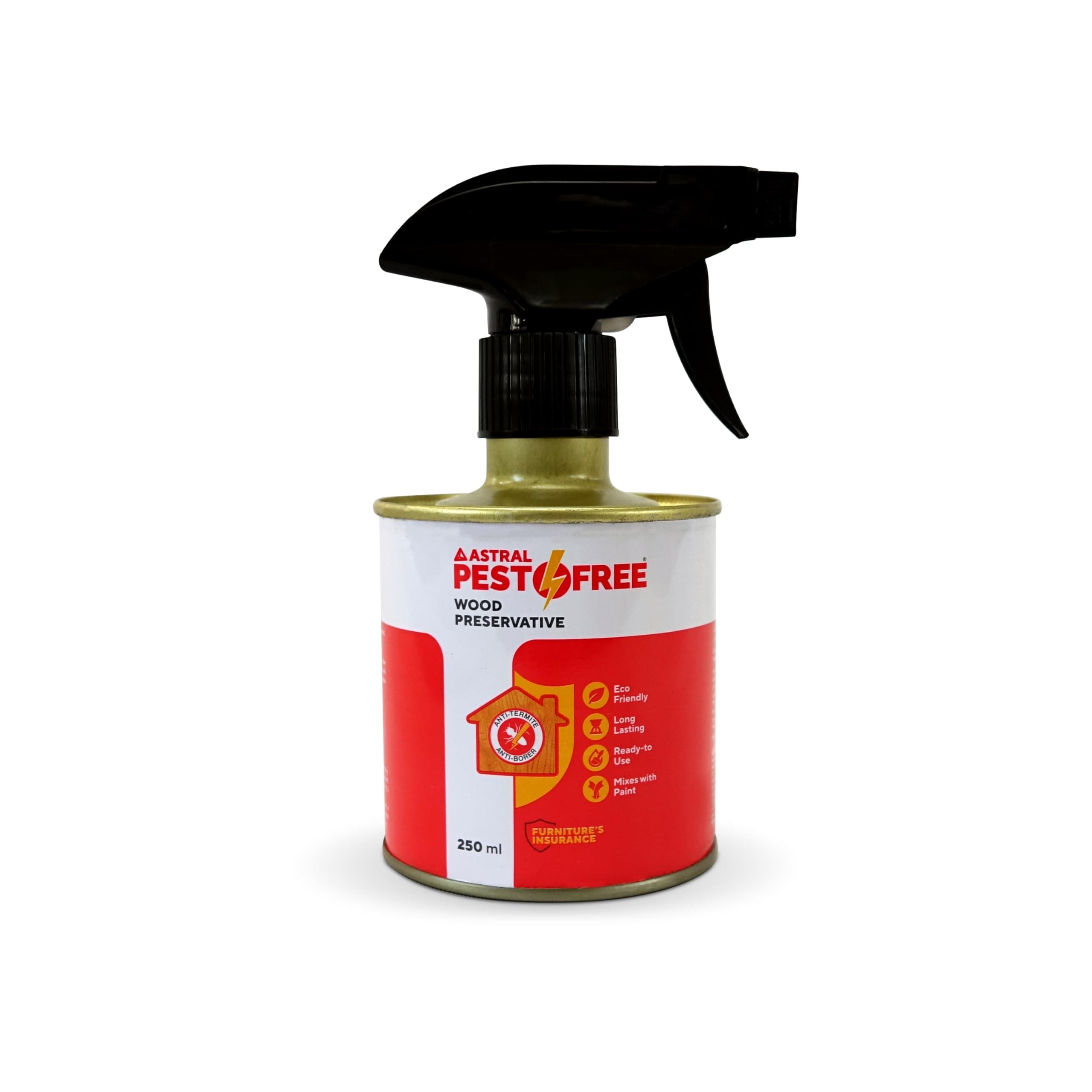 Astral Pestofree Eco-Friendly Termite Killer 250ml | Protective & Preventive Formula for Termite, Borer & Insects | DIY Spray for Home, Office, Kitchen