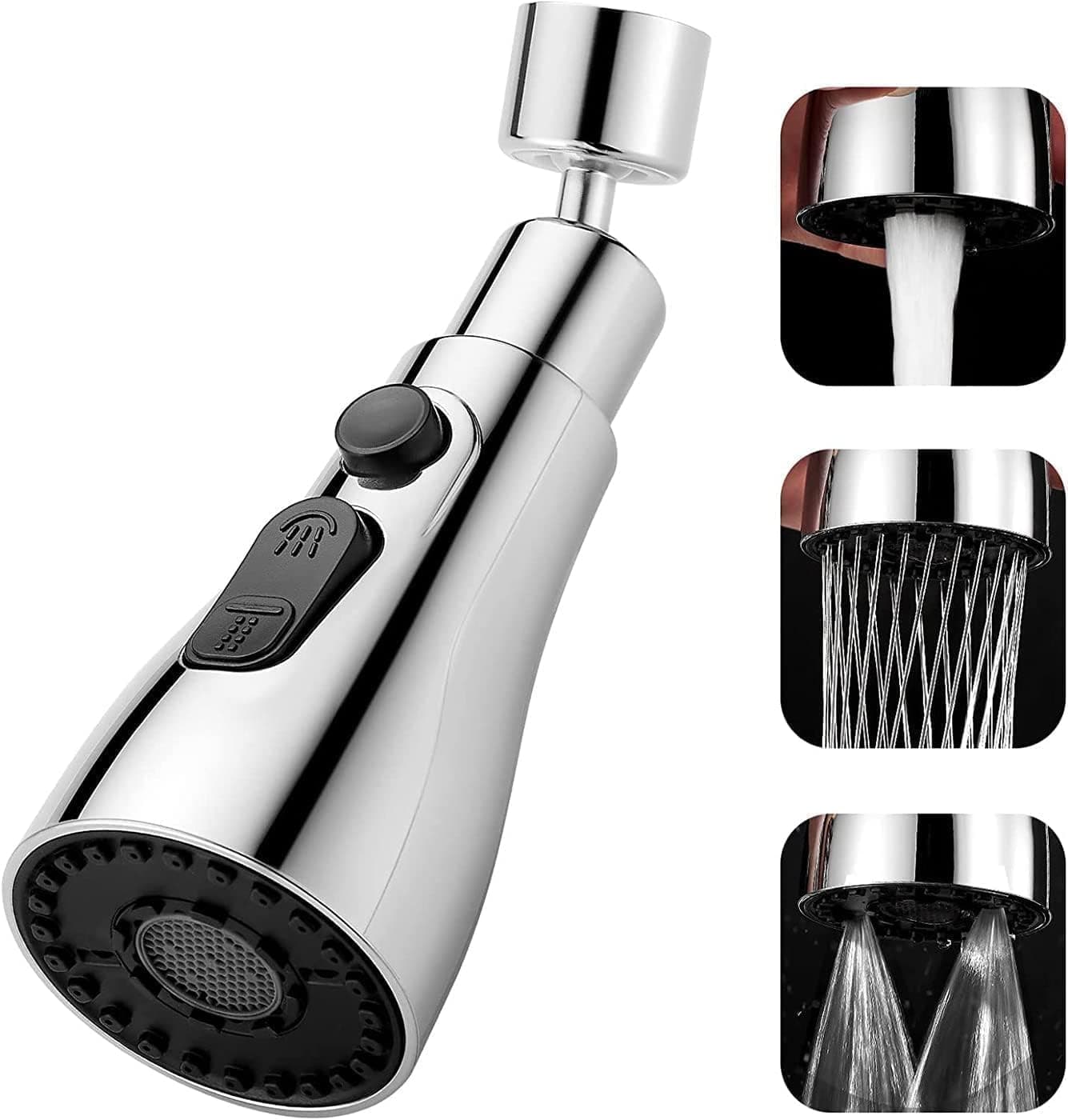 Rewup Tap Extender for Kitchen Sink, Flexible Faucet with Tap Extension for Convenient Use Upgrade Your Kitchen Sink with Flexible Tap for Easy Access (A)