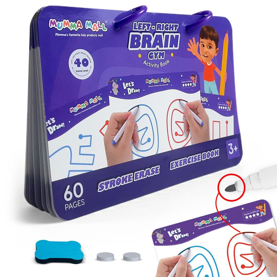 MUMMA MALL Left & Right Brain Activity buzy Book for kids – Build Focus, Creativity & Hand Coordination for Kids