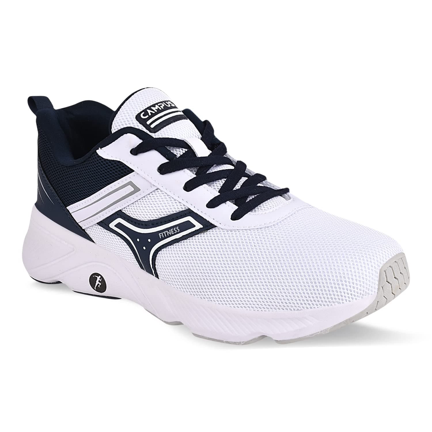 Campus Men's Hurricane WHT/Navy Running Shoes - 6UK/India 6G-842