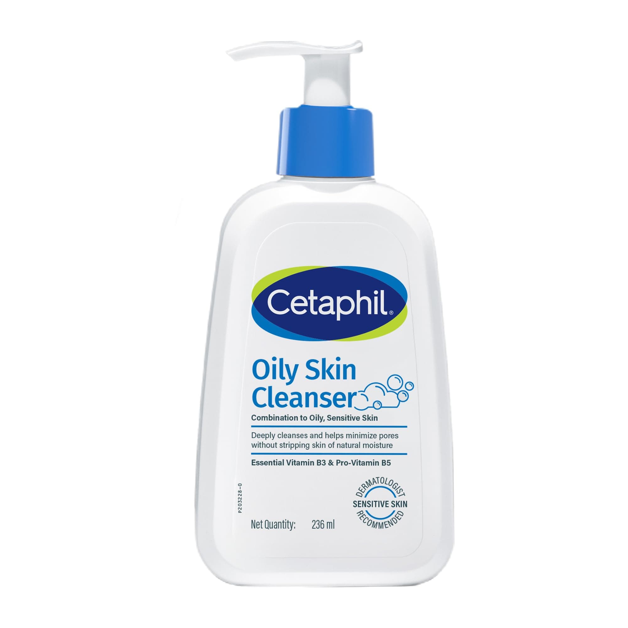 Cetaphil Oily Skin Cleanser, Daily Face Wash For Oily, Acne Prone Skin, Gentle Foaming, 236ML