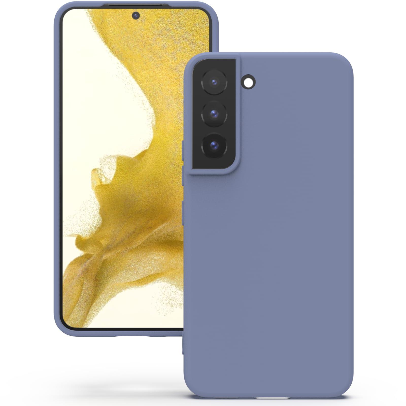 YATWIN Silicone Back Case for Samsung Galaxy S22 Plus, Soft-Touch Phone Back Cover for Samsung Galaxy S22 Plus - Lavender Grey