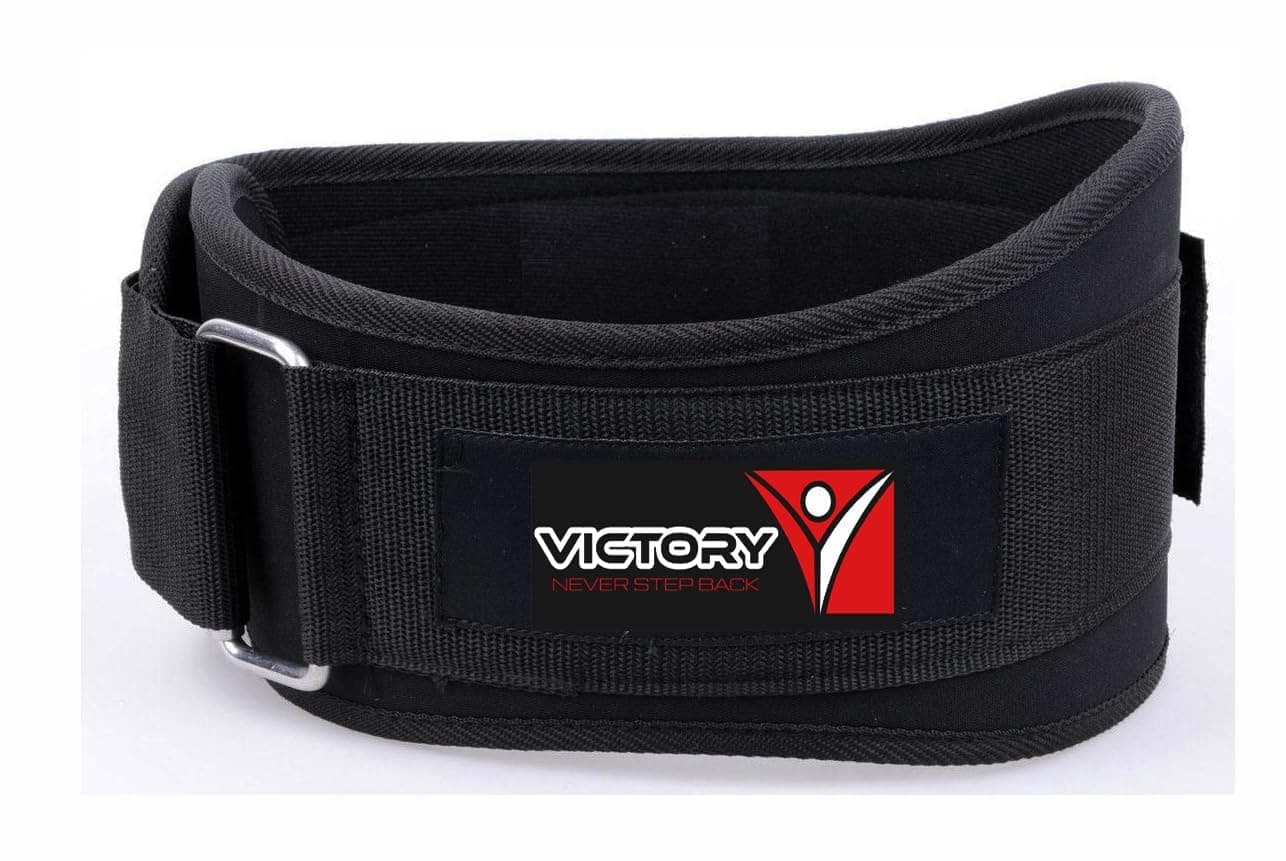 VICTORY 4’’ Inch Wide Weightlifting Gym Belt Back Support & Abdomen Support Belt Gym Fitness Exercise Power Lifting Squat Gym Belt for Men and Women (X-Small (24" - 28"))