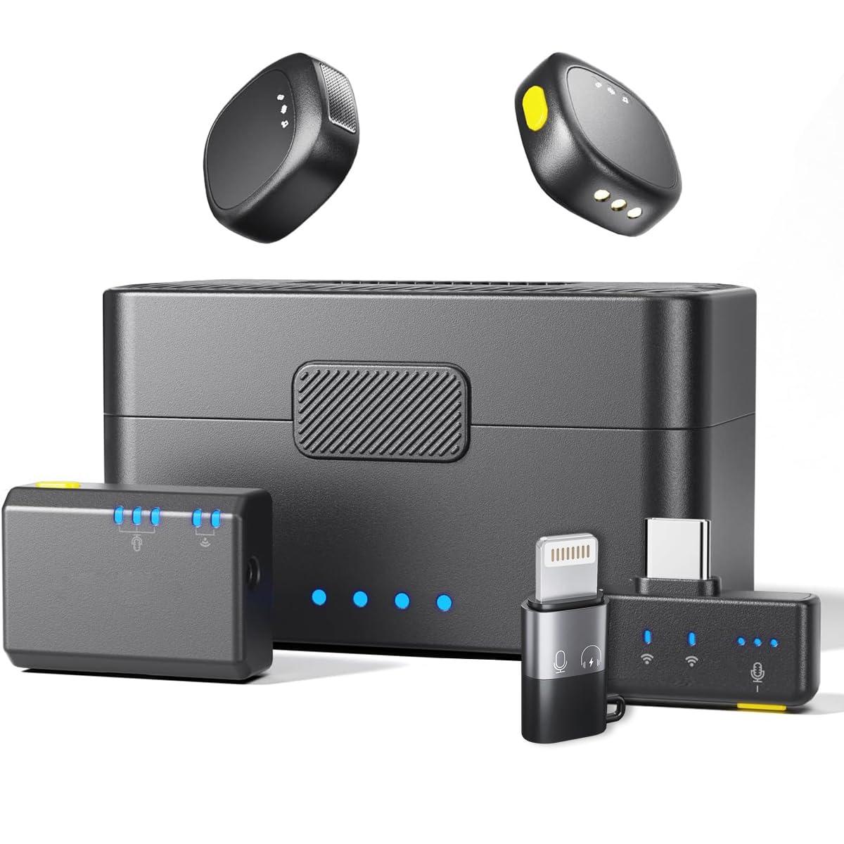 String Swing Wireless Microphone, Noise Reduction, Camera, iOS & Android