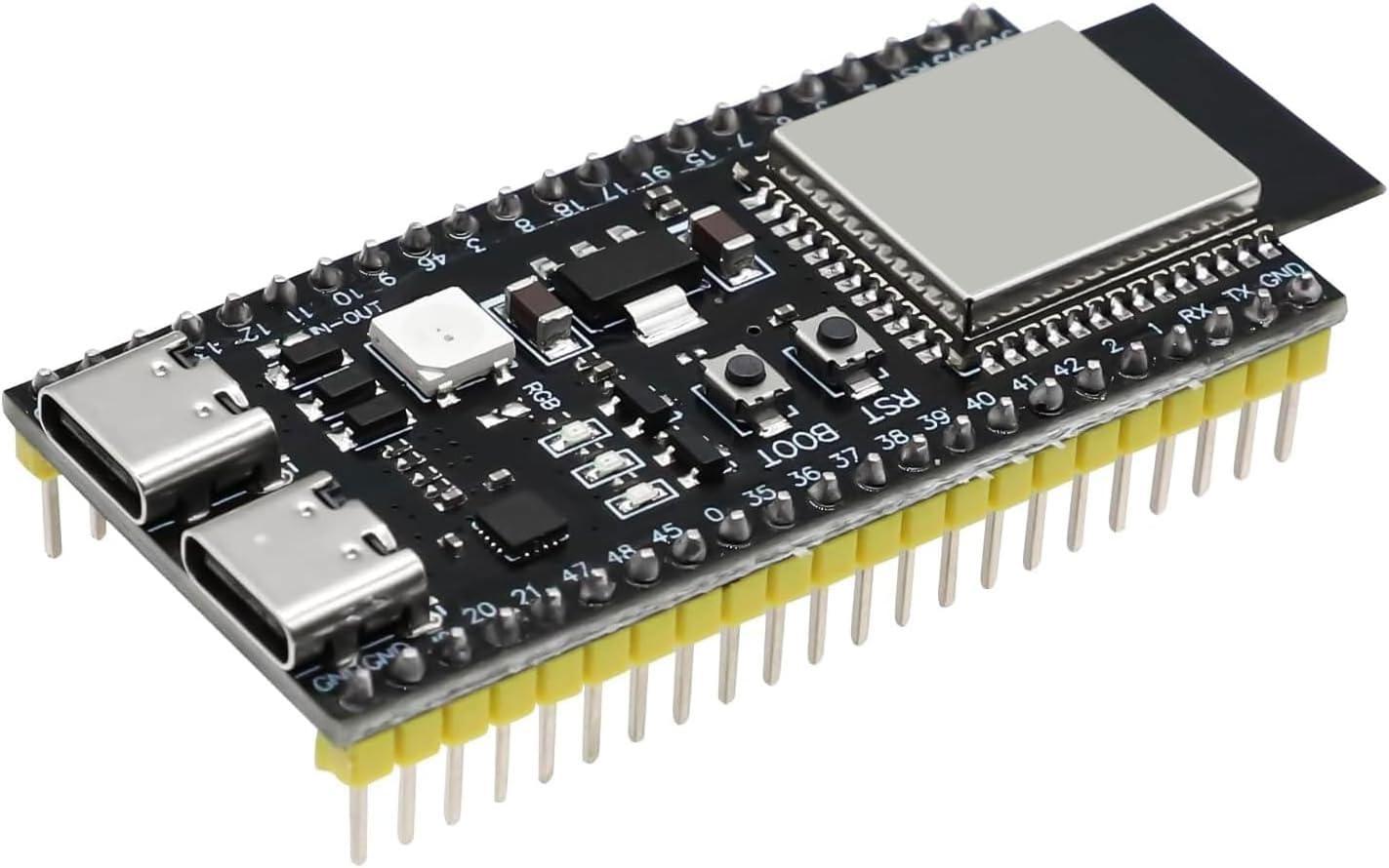 ESP32 ESP32-S3 Development Board AYWHP ESP32 S3 ESP32-S3-DevKitC Module with WROOM-1-N16R8 Low Power MCU with Dual-Mode Wi-Fi and Bluetooth Type-C Connector Compatible with Arduino