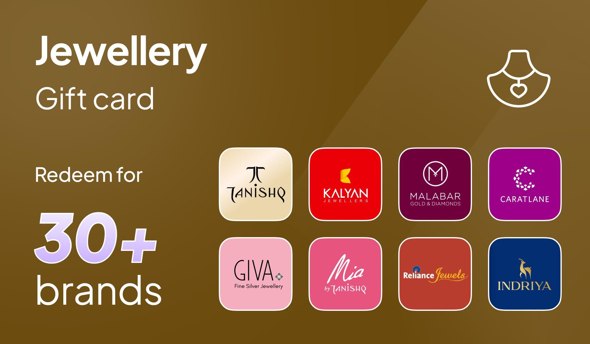 Jewellery Gift Card | Physical Gift Card | Valid for in-store purchases |