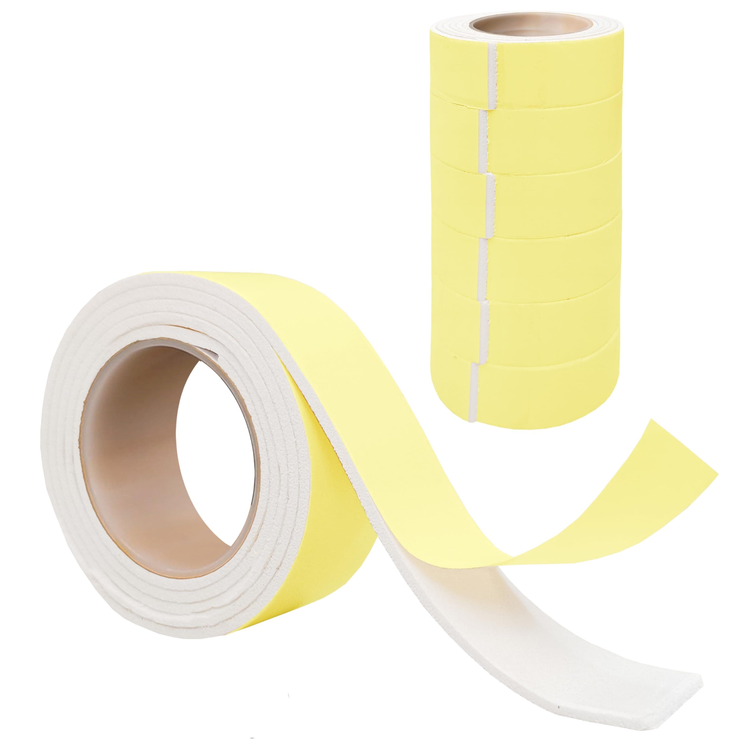 Eduway 1 Meter x 1 inch (Pack of 6) Multipurpose Double Sided Foam Tape for Wall | Heavy-Duty Self Adhesive Mounting Tape for Furniture, Paper | Double Sided Foam Tape for Crafts | (3 feet x 2.5 cm)