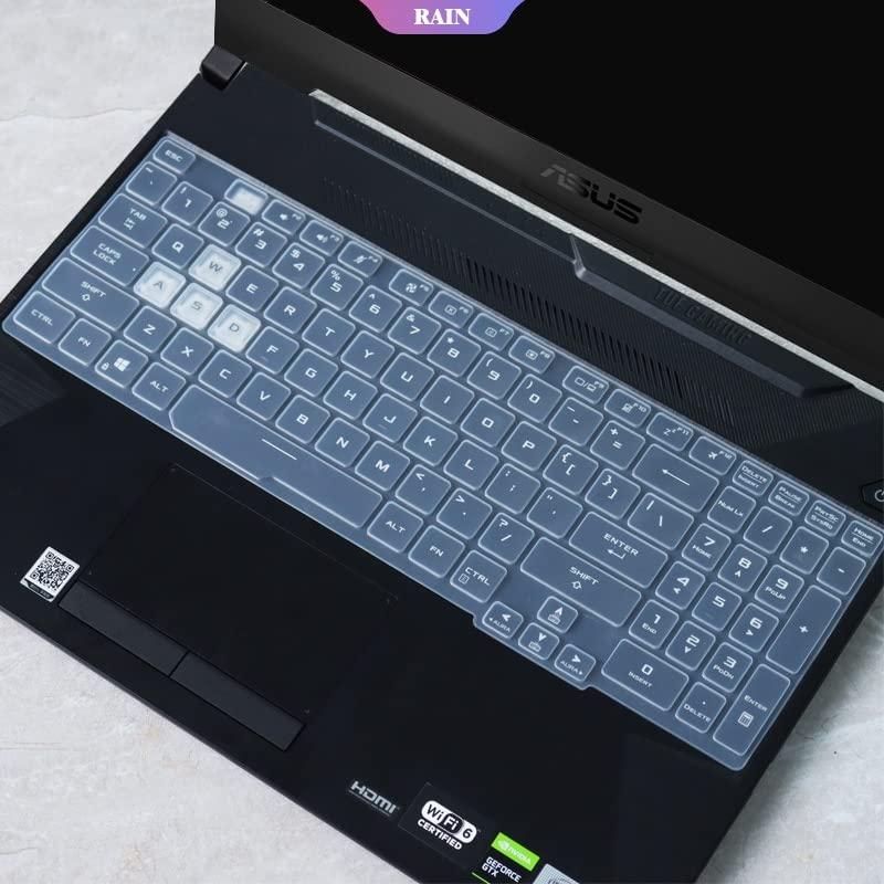 RAYA Silicone Keyboard Cover for 2021 ASUS TUF Gaming A15 F15 15.6inch & 2021 ASUS TUF Gaming A17 F17 17.3inch Laptops (Silicone Clear)