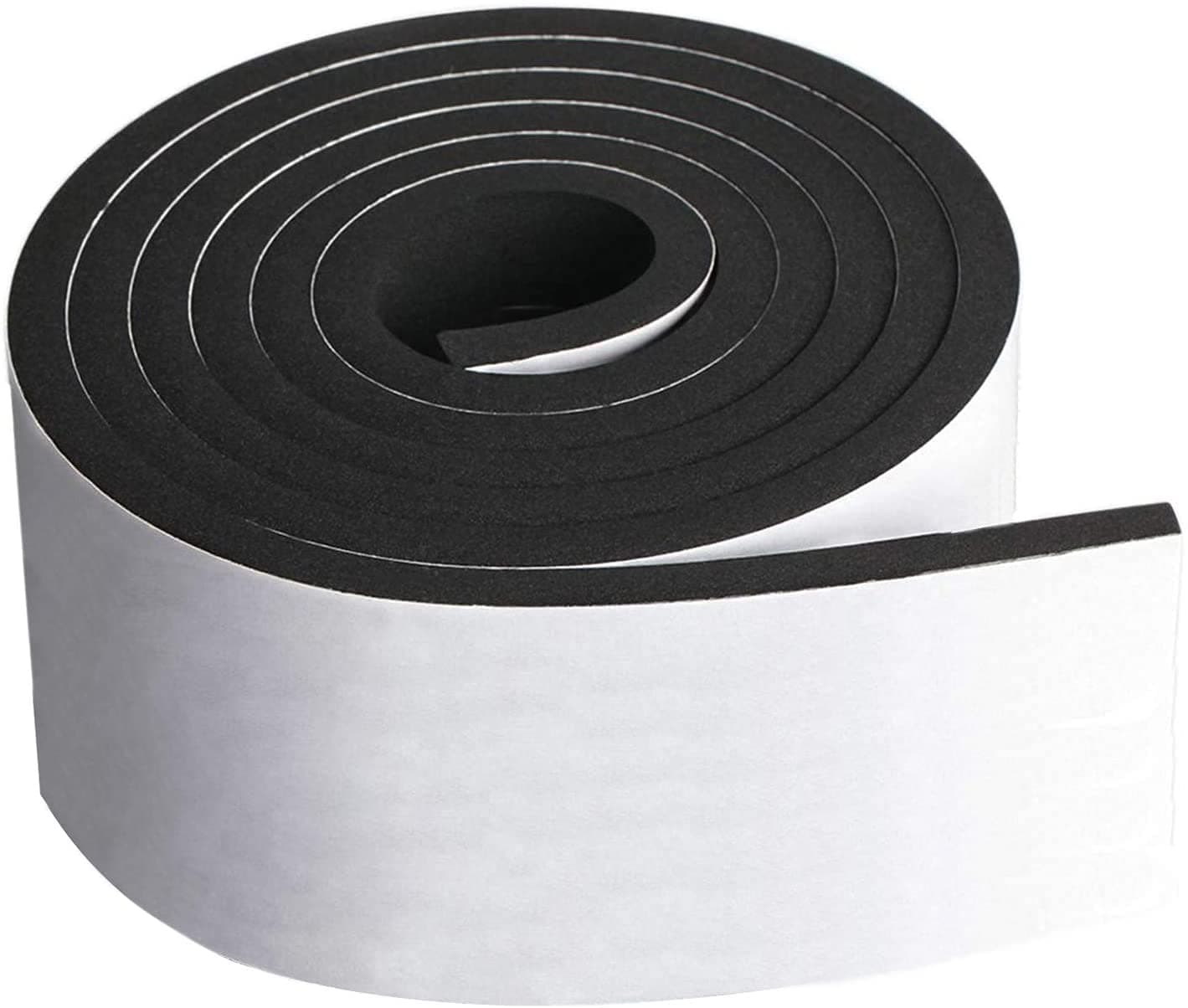 G-CHARGE Foam Single Sided High Density Self Adhesive Gasket Tape, Weather Stripping Doors and Window Insulation Soundproofing (3"(W) x 3/8"(T) x 5 Mtr (L))