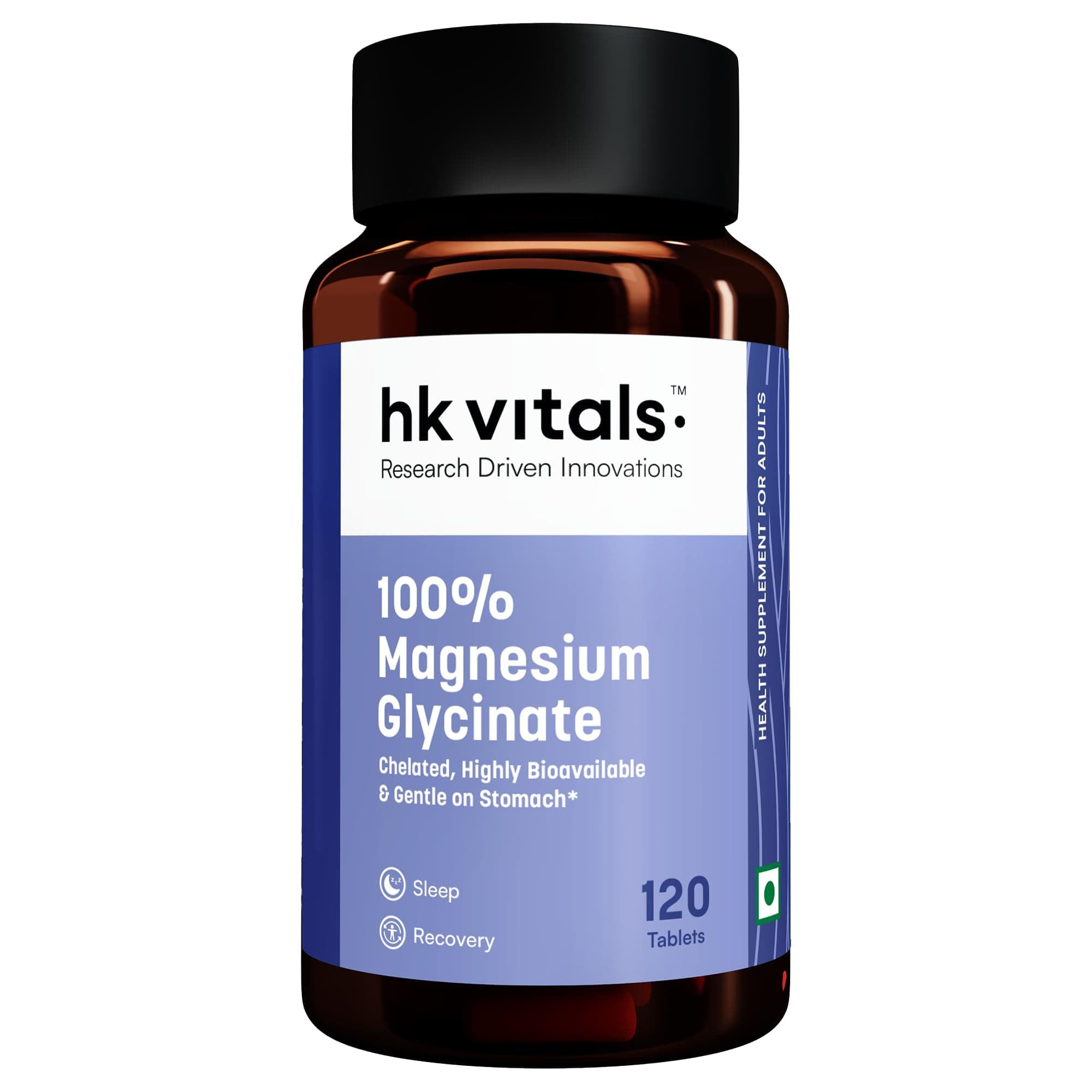 hk vitals 100% Magnesium Glycinate 1880mg, 120 Tablets