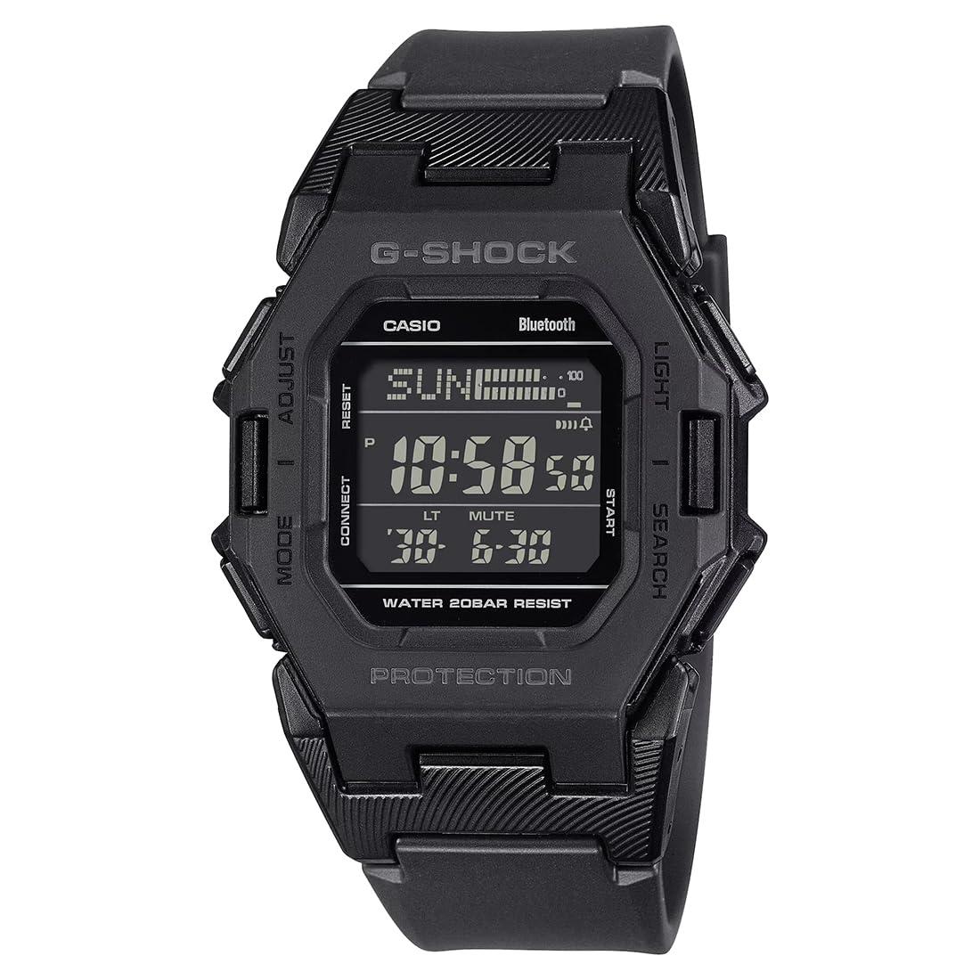 Casio G-Shock GD-B500-1DR Bluetooth Digital Black Dial Men Watch Black Resin Strap (G1555)
