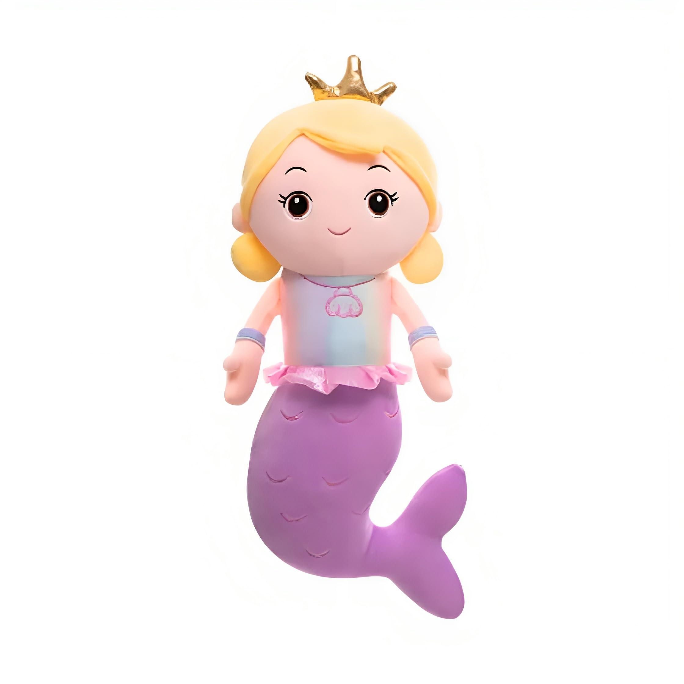 Storescent Mermaid Soft Toys for Kids - Stuffed Animal Plush Toy for Boys & Girls | Mermaid Doll Plushie Toy - Doll 35 Cm - Purple