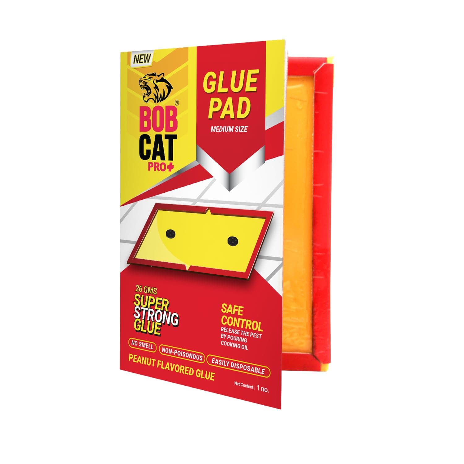 BOB CAT Yellow Sticky Trap for Whiteflies & Aphids | Insect Catcher Pads for Home,Kitchen, Office & Agriculture | Pesticide Free, Non-Toxic, Easy to Use Glue Trap Sheets (25×18 cm, Medium) | Pack of 5