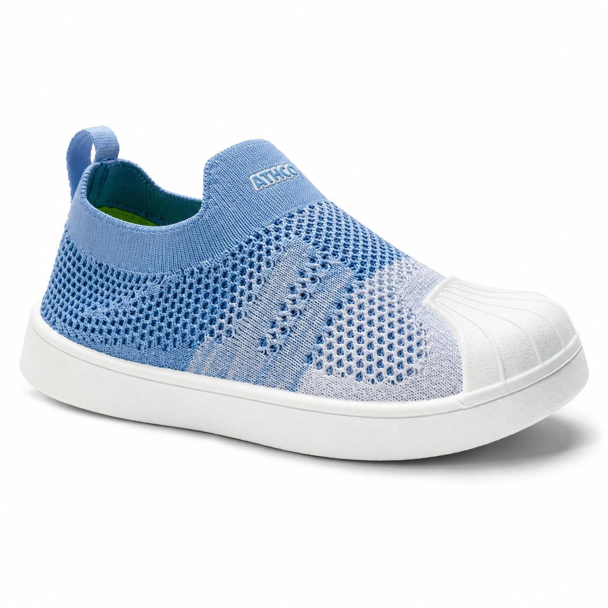 ATHCO Unisex Kids Eden White-Sky Walking Shoes_01 UK (ATHDIP-46)