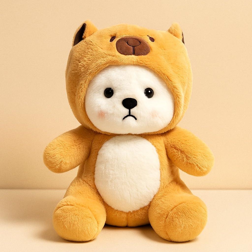 Storescent Hooded Capybara 30cm Plush Soft Toy | Adorable Animal Stuffed Toy for Kids | Home Decor for Boys & Girls | Soft & Huggable Plush Toy