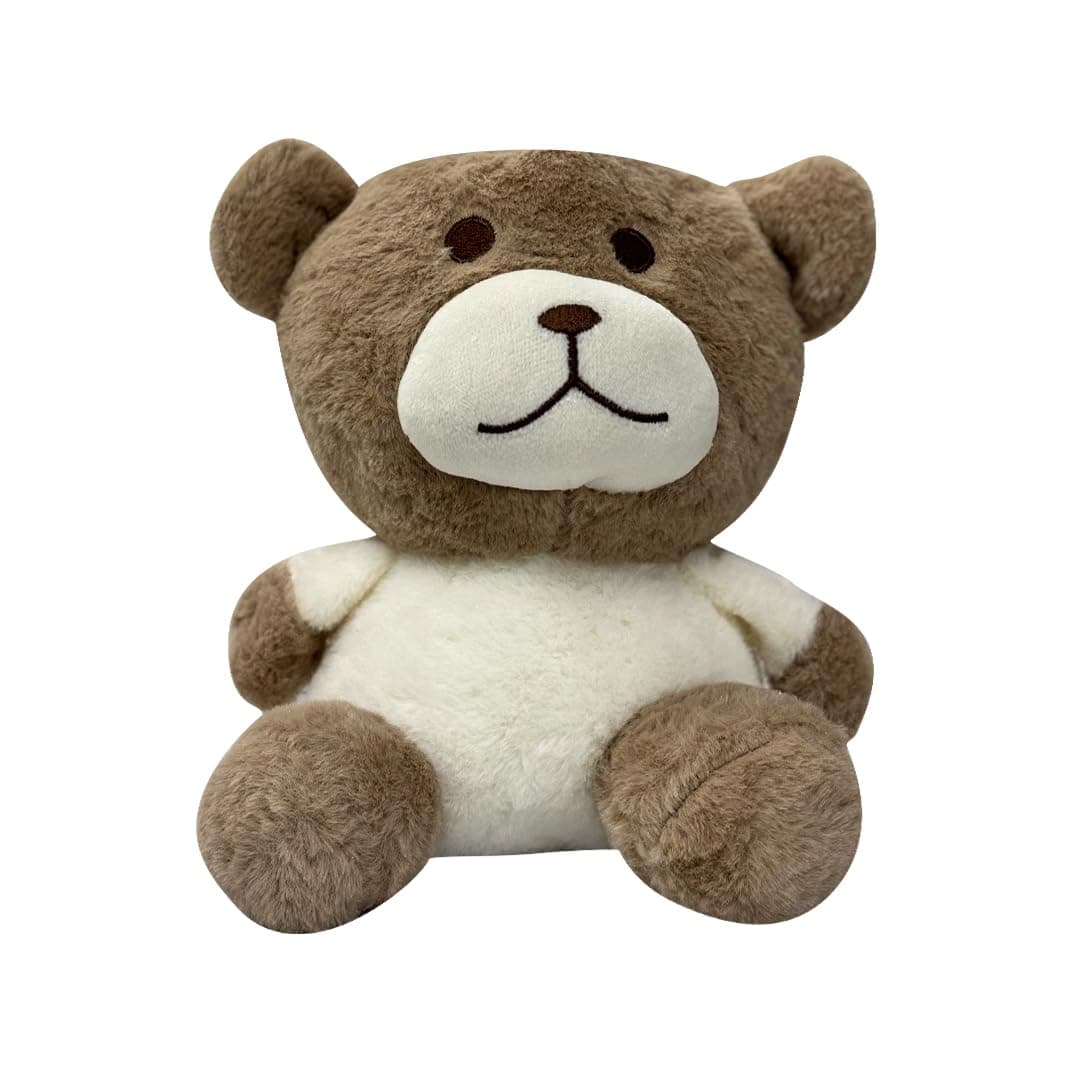 ADORA Hooded Teddy Bear Soft Toy – Kawaii Plushie for Kids, Cute & Huggable Baby Plush Toy, Lovable Gift for Boys & Girls, Ideal for Birthdays & Special Occasions (Teddy Dark Brown)