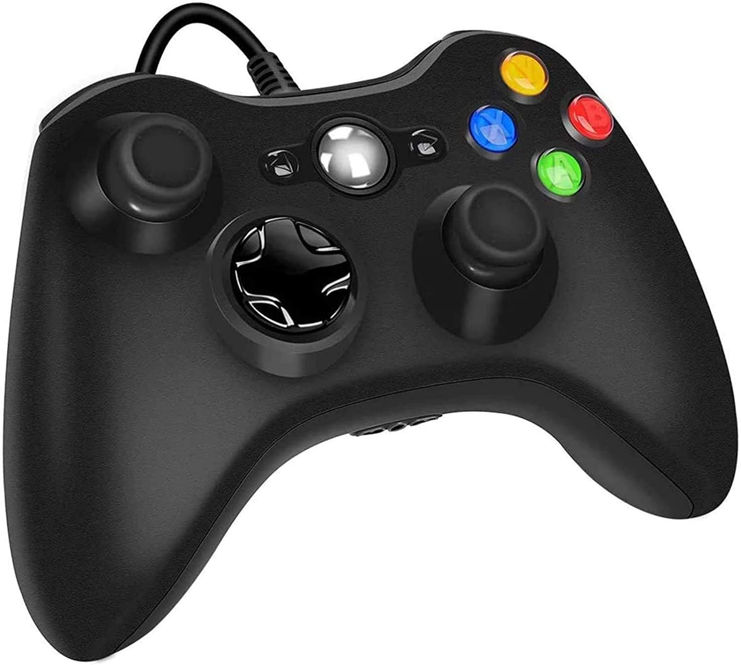 GAMENOPHOBIA Wired Controller for Xbox 360, Game Controller for Xbox 360 with Dual-Vibration Turbo for Microsoft Xbox 360/360 Slim