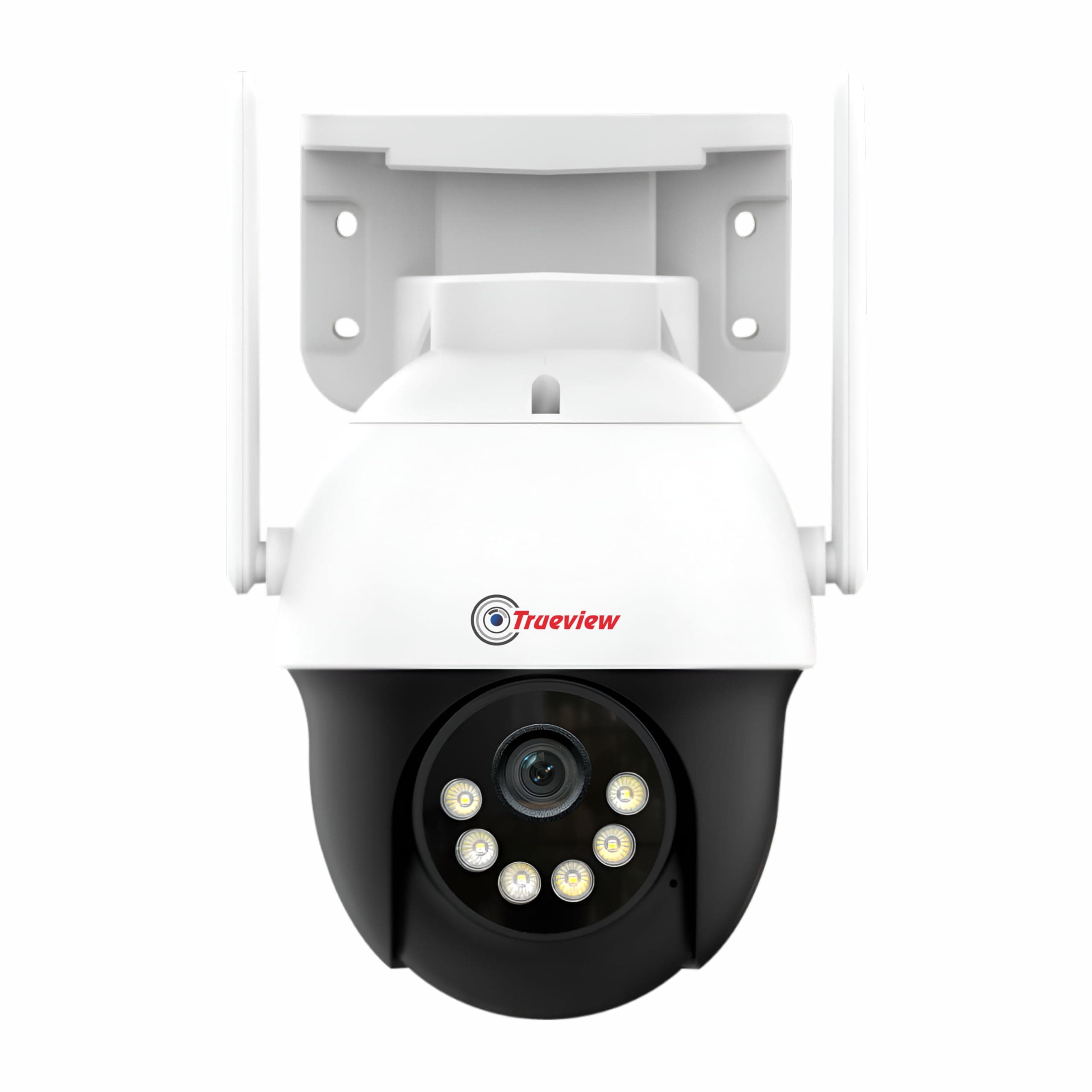 Trueview 3MP 4G Mini PT Security Camera with SIM Support | All-Time Color Vision | 360° Pan | Two-Way Audio | Human Detection | 256GB SD & Cloud | IP66 Waterproof | Alexa Compatible | STQC Certified
