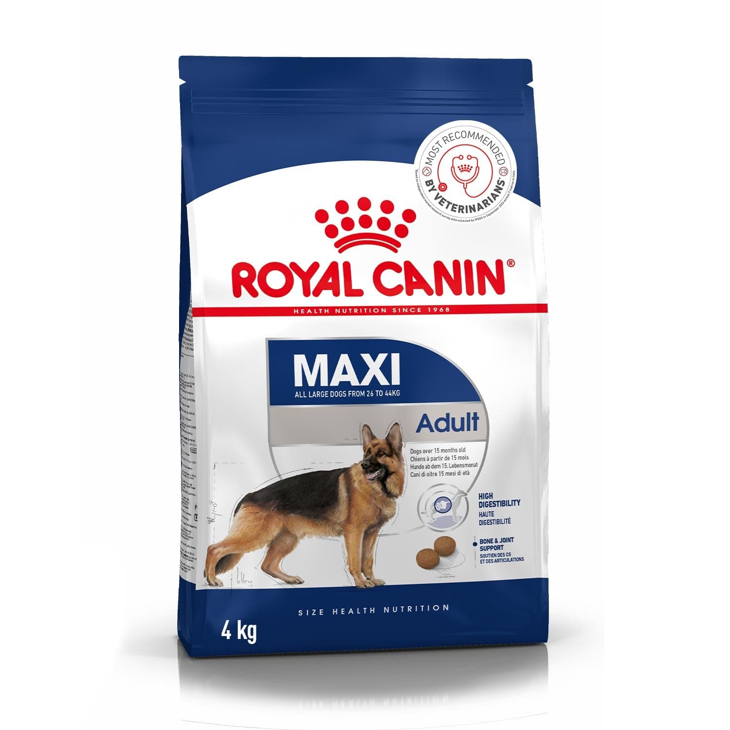 Royal Canin Maxi Adult Pellet Dog Food, Chicken, 4 kg