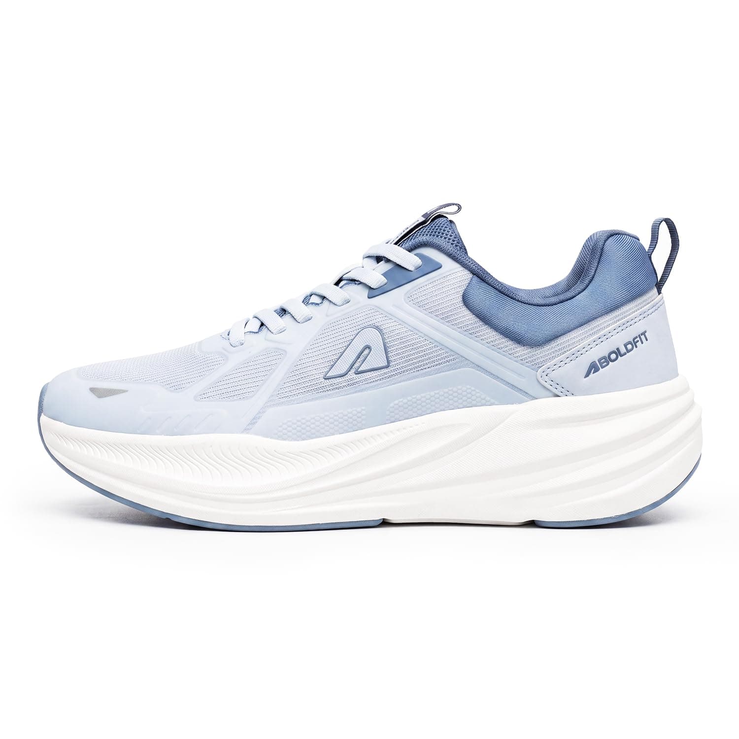 Boldfit Running Shoes for Man Comfortable Sports Shoes for Men Running Lightweight Gym Shoe for Men Workout Soft Cushioned Walking Shoe for Man Anti Slip Gym Footwear- PaceX, Blue, UK 09