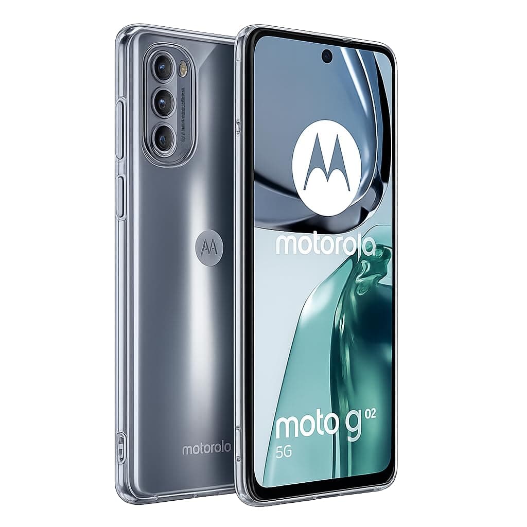 The Cover Store Silicone Moto G62 5G Back Cover Case, Scratch Resistant Protective Crystal Clear Transparent Shock Proof Bumper Back Cover Case for Moto G62 5G