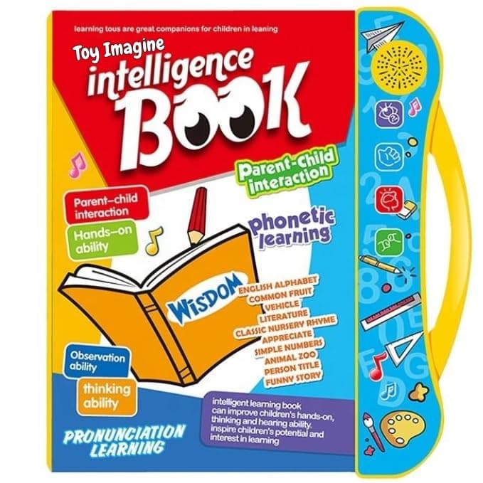 Toy Imagine Interactive Musical Learning Book for Kids | ABCD Alphabet, Rhymes, Educational Sound Toy | Best Gift for Boys, Girls, Toddlers | Parent-Child Activity | Ages 1-5 | Smart & Fun