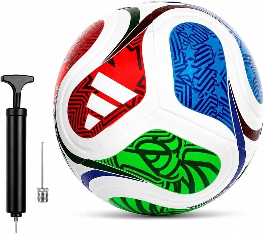 Football Size no. 5 | Suitable for Kids & Adults | for Outdoors Professional use | High Performance, Light Weight, Well Stiched | with Pump & Needle. 2026