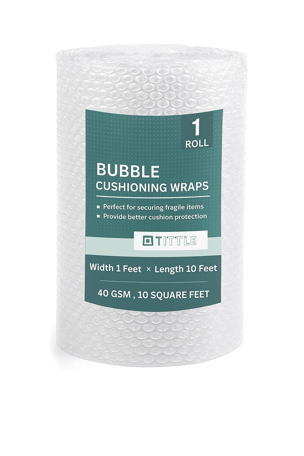 TITTLE AIR Bubble Wrap Packing Roll for Safety, Multipurpose Packing Material for Home and Office (1, 1 FT x 10 FT)