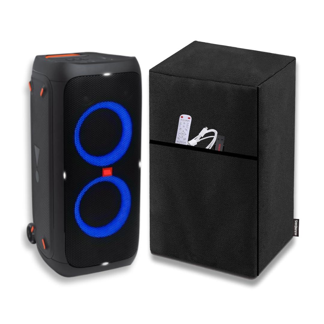 MAINDAIS Premium Dust Cover for PartyJBL Partybox 310 (JBLPARTYBOX310IN) –Black | Dustproof Protective Cover | Fits Perfectly (only Speaker Cover, Speaker not Included)(MNDSC_310-103, Black)