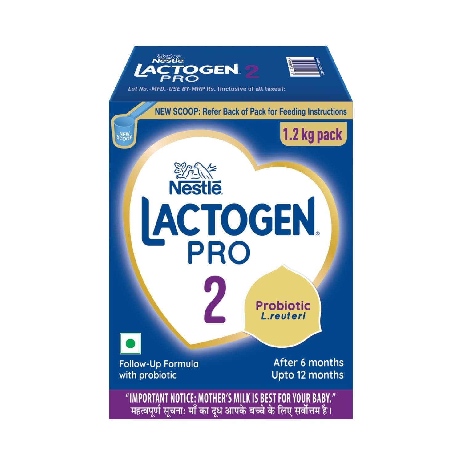 Nestlé LACTOGEN PRO 2, Follow-Up Formula with Probiotic, 1.2kg