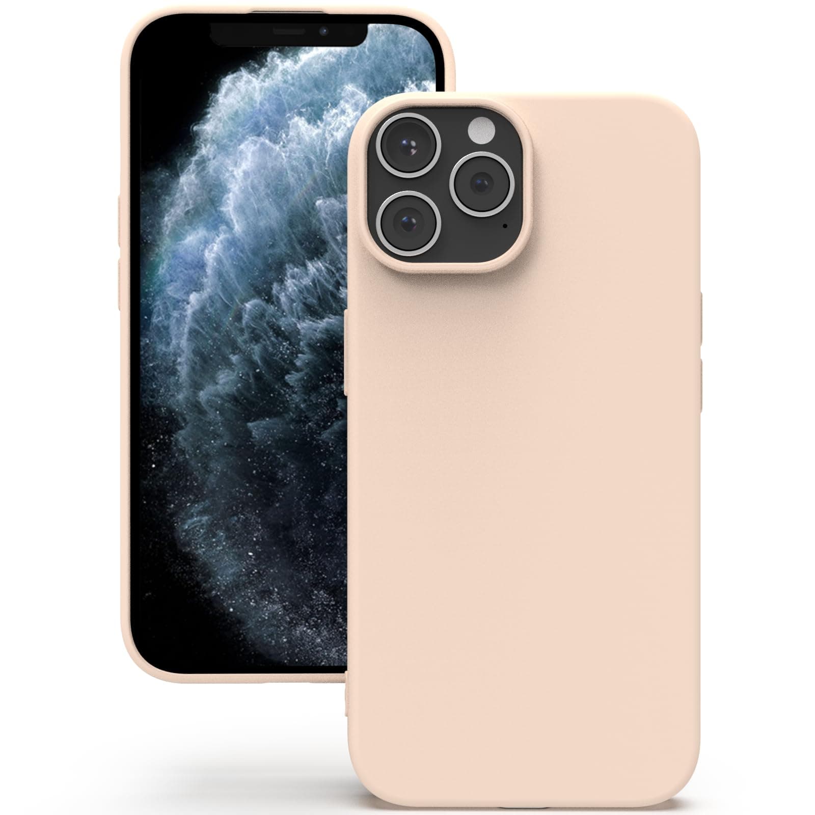 YATWIN Silicone Back Case for iPhone 11 Pro Max, Soft-Touch Phone Back Cover for Apple iPhone 11 Pro Max - Light Pink