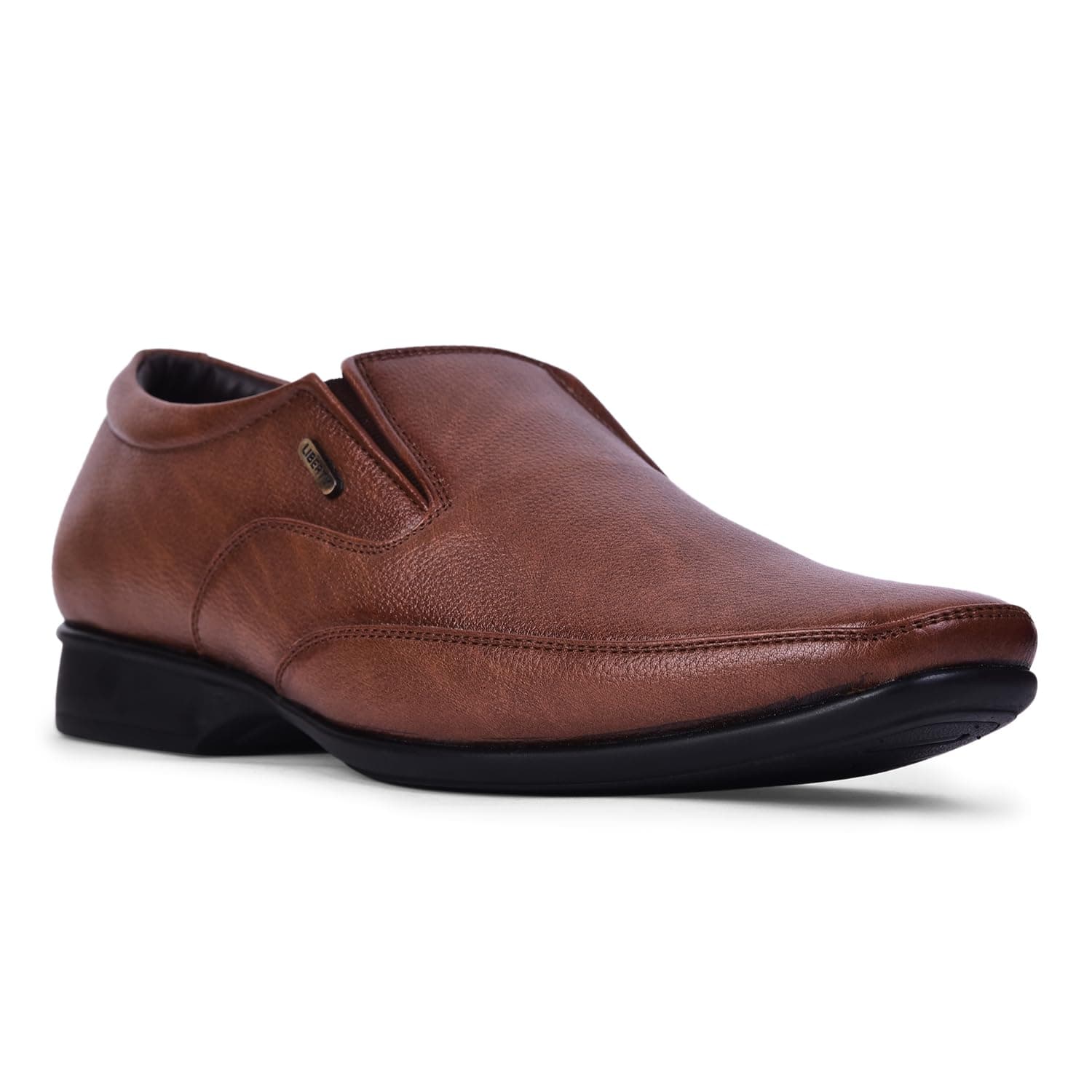 Liberty Fortune HOL-132E Formal Non-Lacing Moccasin Shoes for Men - Formal Shoes for Men – Stylish, Cushione – Business, Wedding, Office Wear – Black, Brown, Tan – Lightweight & Comfortable - 44