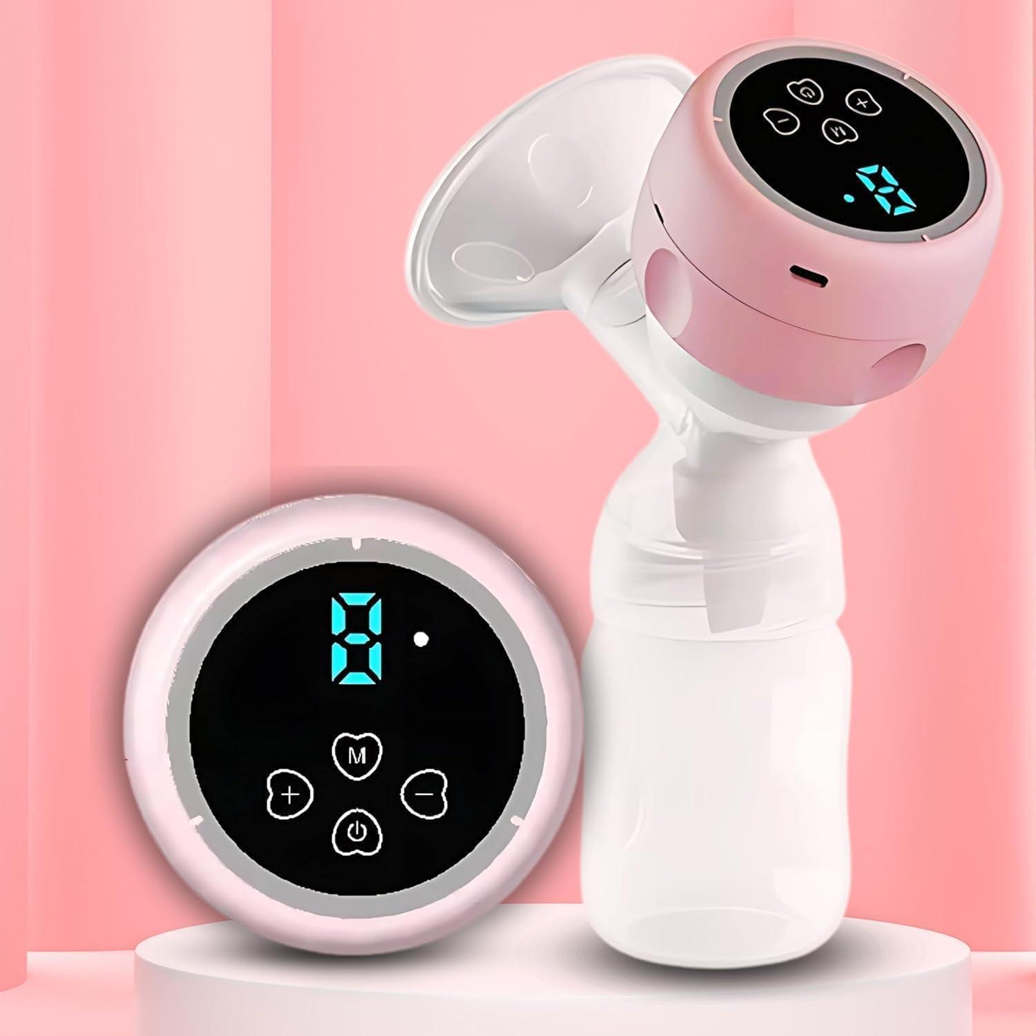 Hands Free Breast Pump, Wearable Breastfeeding Pump, Lightweight Portable Electric Pump 4 Modes & 12 Suction Levels, Comfortable & Low Noise, 24mm Flange, 1 Pack