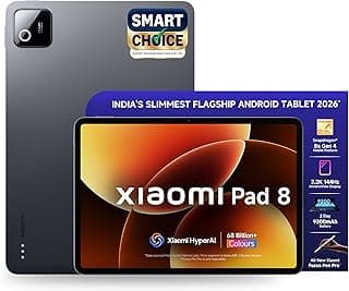 XIAOMI Pad 8 [Smartchoice] Flagship Snapdragon 8s Gen 4 |11.2" 3.2K Display | 12GB, 256GB | Ultra Slim Metal Design | 9200mAh Battery | 68 Bn+ Colours HyperAI | Wi-Fi 7 | Graphite Grey