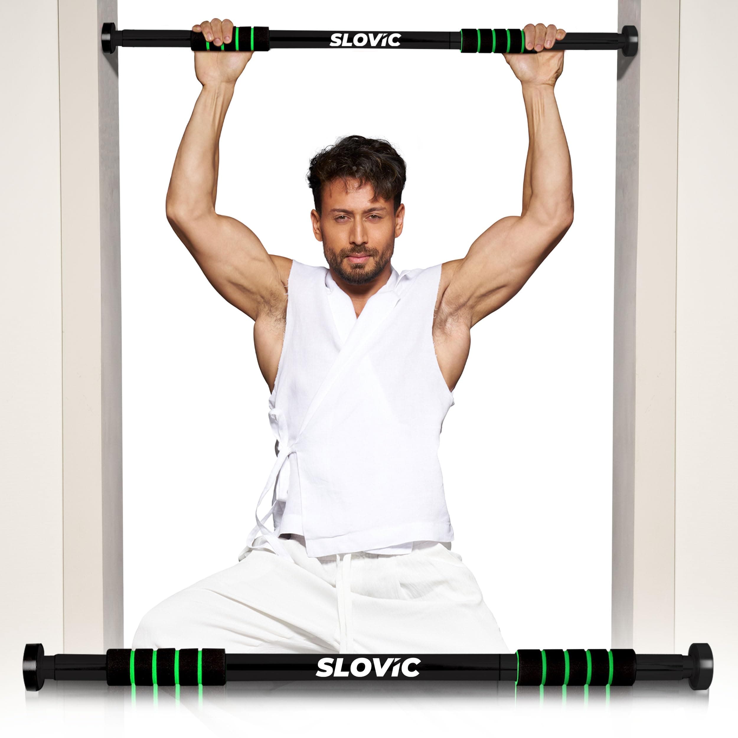 Slovic Pull Up Bar for Home for Kids & Adults [100 KG] | Anti-Skid Grip