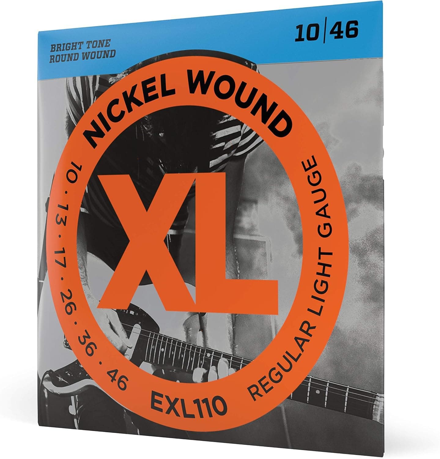 EXL110 XL Nickel Wound Electric Guitar Strings – Regular Light (10-46) | Legendary Tone & Reliability | Bright, Punchy Sound | Ideal for All Skill Levels